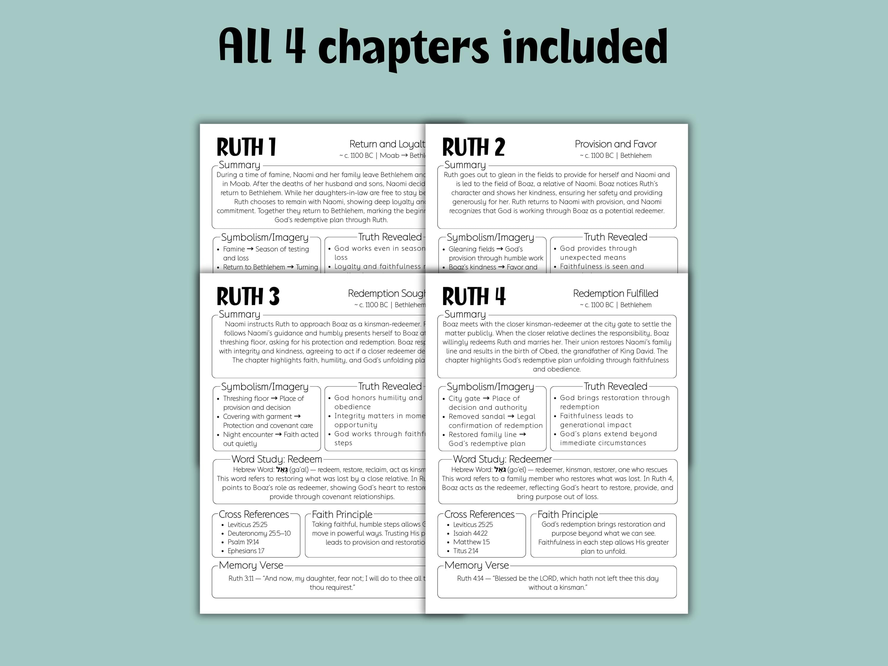 Bible Study Guide Ruth Ruth Bible Study Guide, Printable Bible Study Template, Bible Study ...