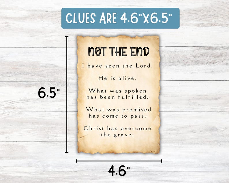 He is Risen Easter Scavenger Hunt for Teens & Adults, Christian Themed ...