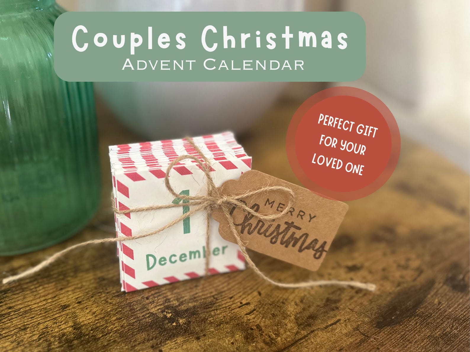 Couples Advent Calendar | Christmas Countdown for Couples | 25 Days of
