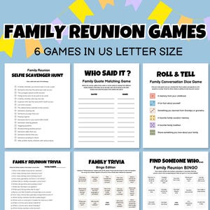 Jeux de réunion de famille à imprimer, réunion à imprimer, jeux de famille