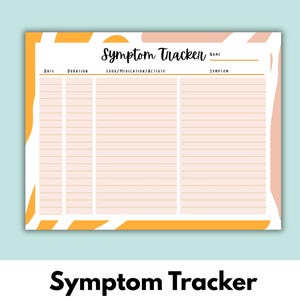symptom tracker - Gesundheitstagebuch - symptom Log oder Wellness Journal - 2 Minimalistische Styles zur Auswahl