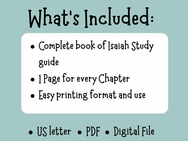 Isaiah Bible Study Guide, Printable Bible Study Template, Bible Study ...