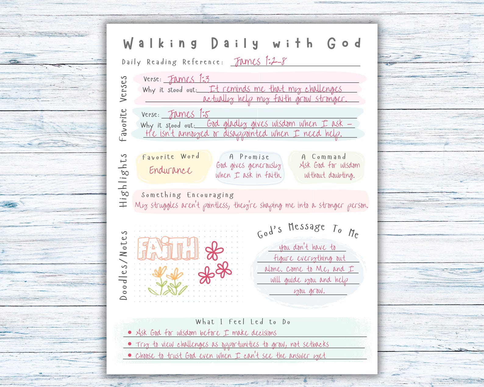 Bible Study Guide Printable, Teenage Girl Bible Study Guide, Young ...