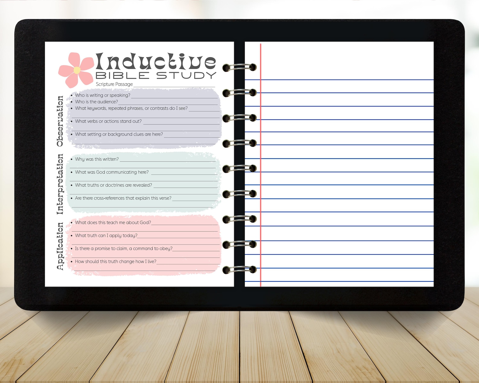Inductive Bible Study Sheet, Printable Scripture Guide , Verse Mapping ...