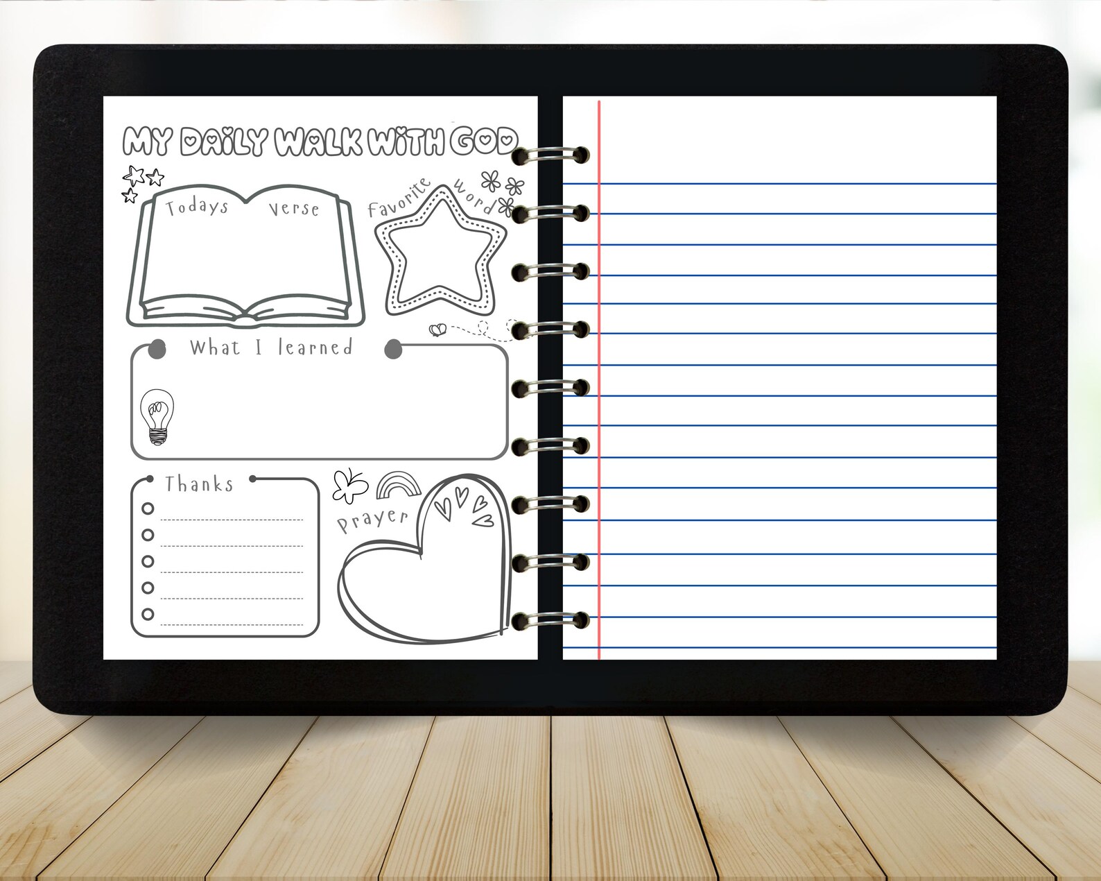 Kids Bible Study Printable – Daily Bible Study Journal for Kids ...