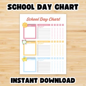 Kids chore chart printable , children&#39;s responsibility chart, chore check list, routine chart for kids, PDF printable, reward cash bonus