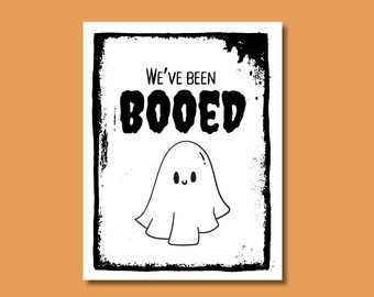 You've Been Booed Printable Package; Halloween Printable Set: You've Been Booed Poem, Instructions, and Activity Sheet