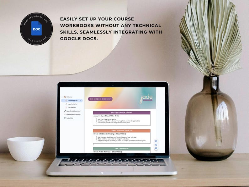 Google Docs Workbook Template | Welcome Packet Template | Course ...