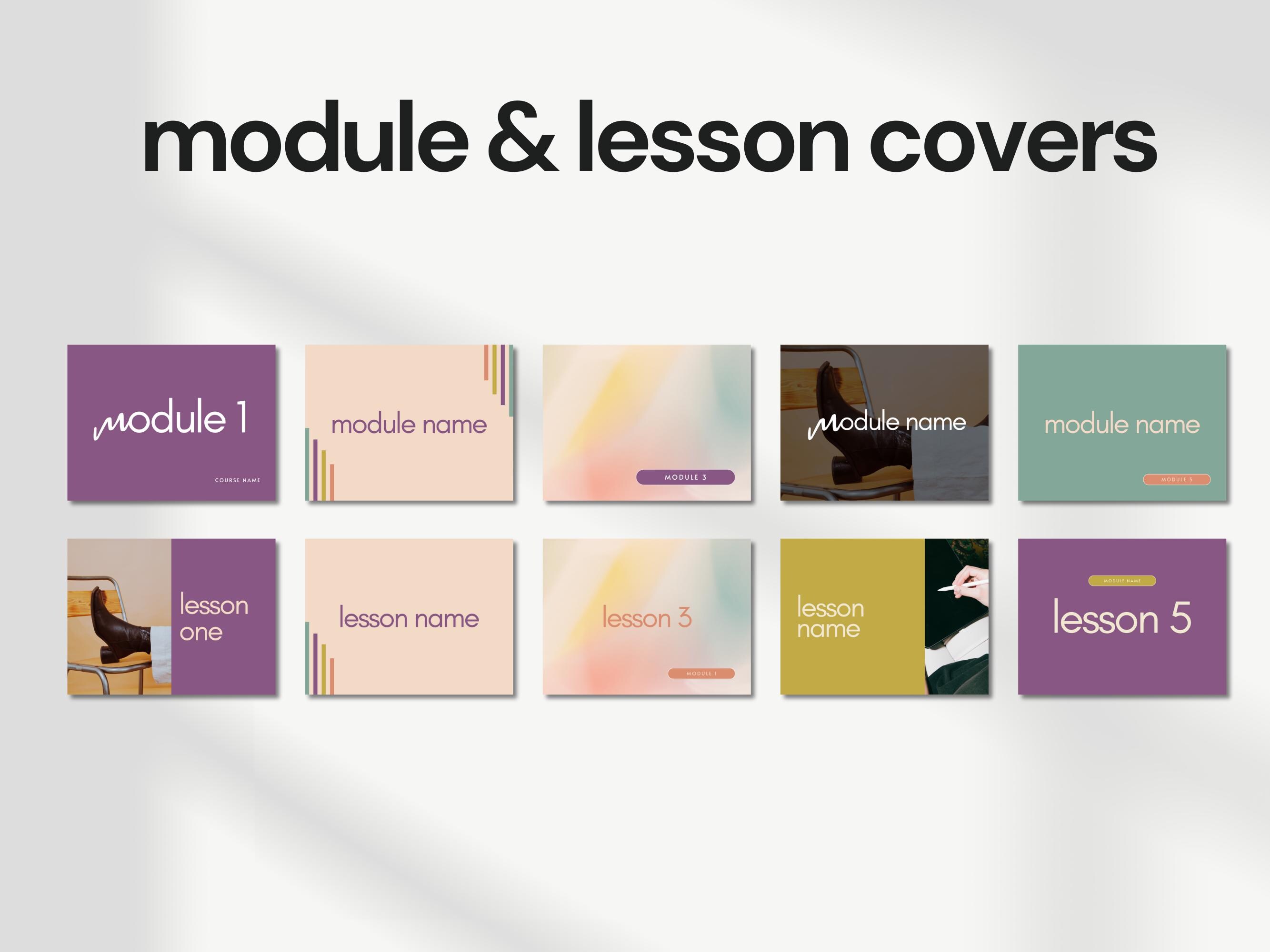 Course Module Cover Template | Online Course Creator | Coaching ...
