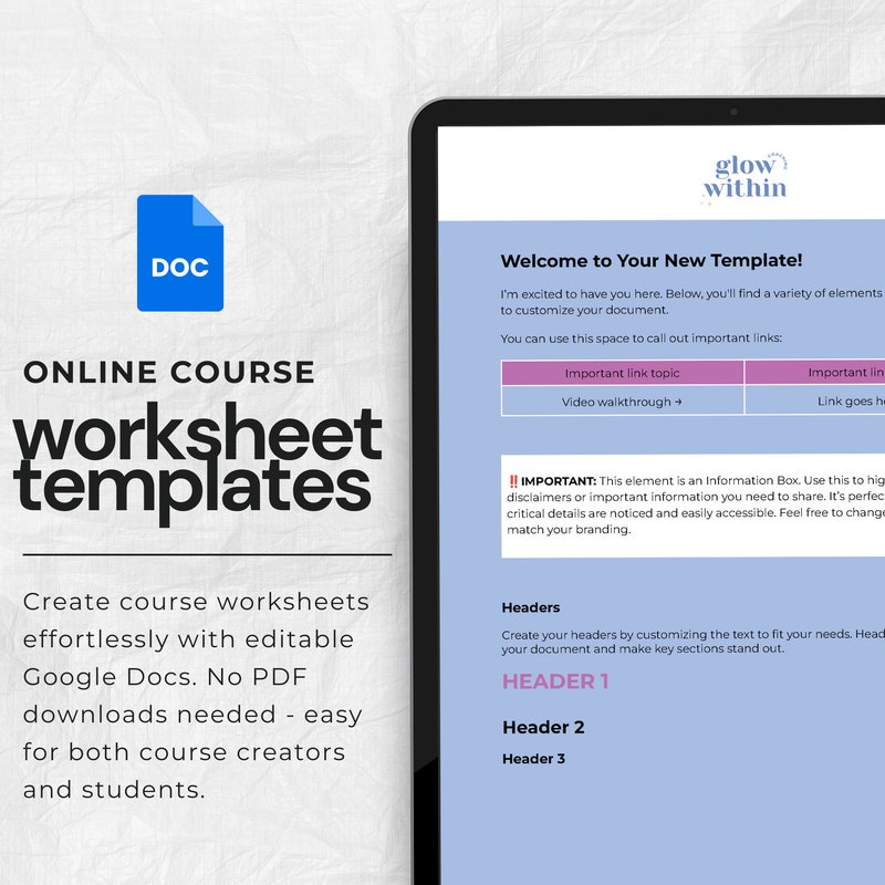 Aesthetic Google Docs - Etsy