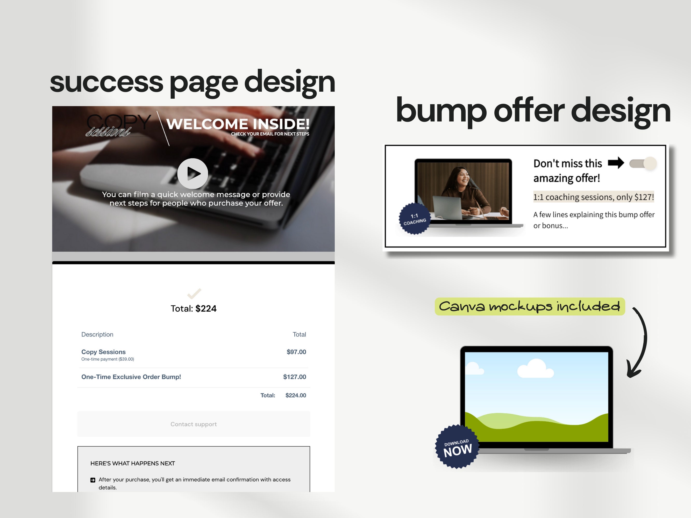 Thrivecart Checkout Template | Course Sales Page | Coaching Template ...