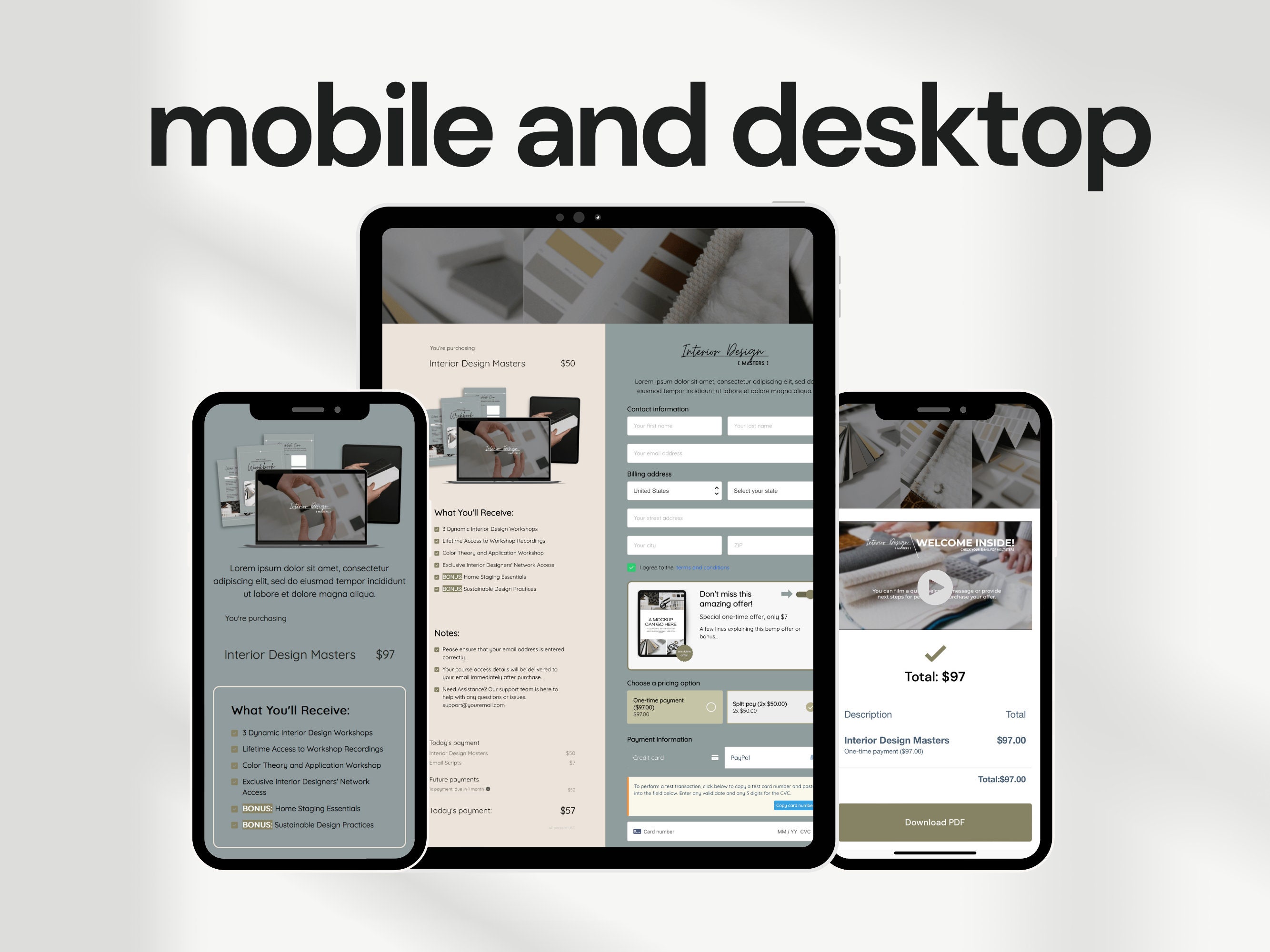 Thrivecart Checkout Template | Course Sales Page | Coaching Template ...