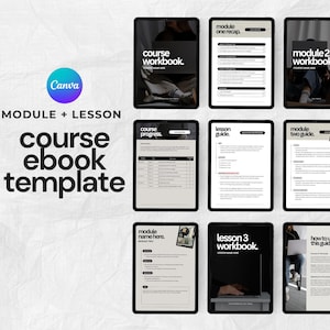 Ebook Canva Template | Online Course Creators | Workbook Template | Course Creator Template | Online Course Template | Modern Ebook Canva