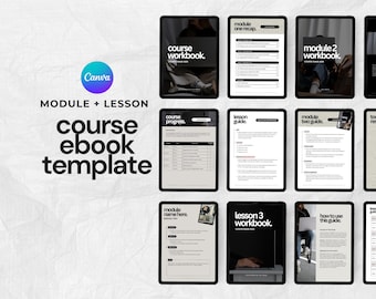 Ebook Canva Template | Online Course Creators | Workbook Template | Course Creator Template | Online Course Template | Modern Ebook Canva