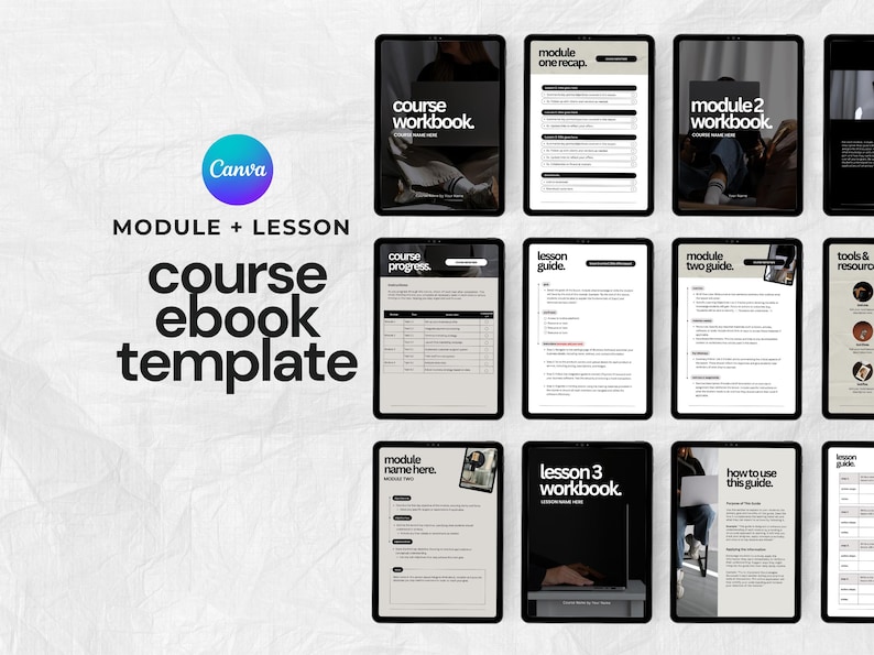 Ebook Canva Template | Online Course Creators | Workbook Template ...