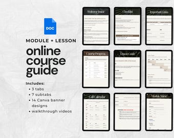 Google Doc Ebook Canva Template | Online Course Creators | Workbook Template | Course Creator Template | Online Course Template