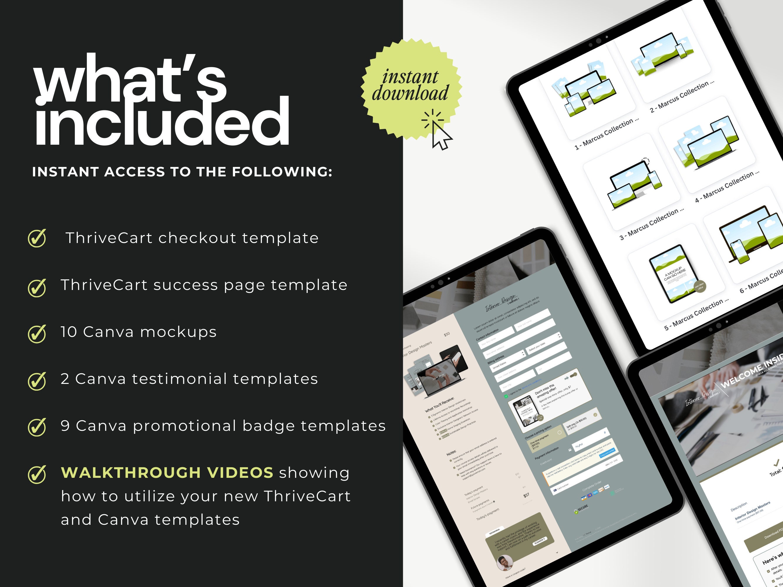 Thrivecart Checkout Template | Course Sales Page | Coaching Template ...