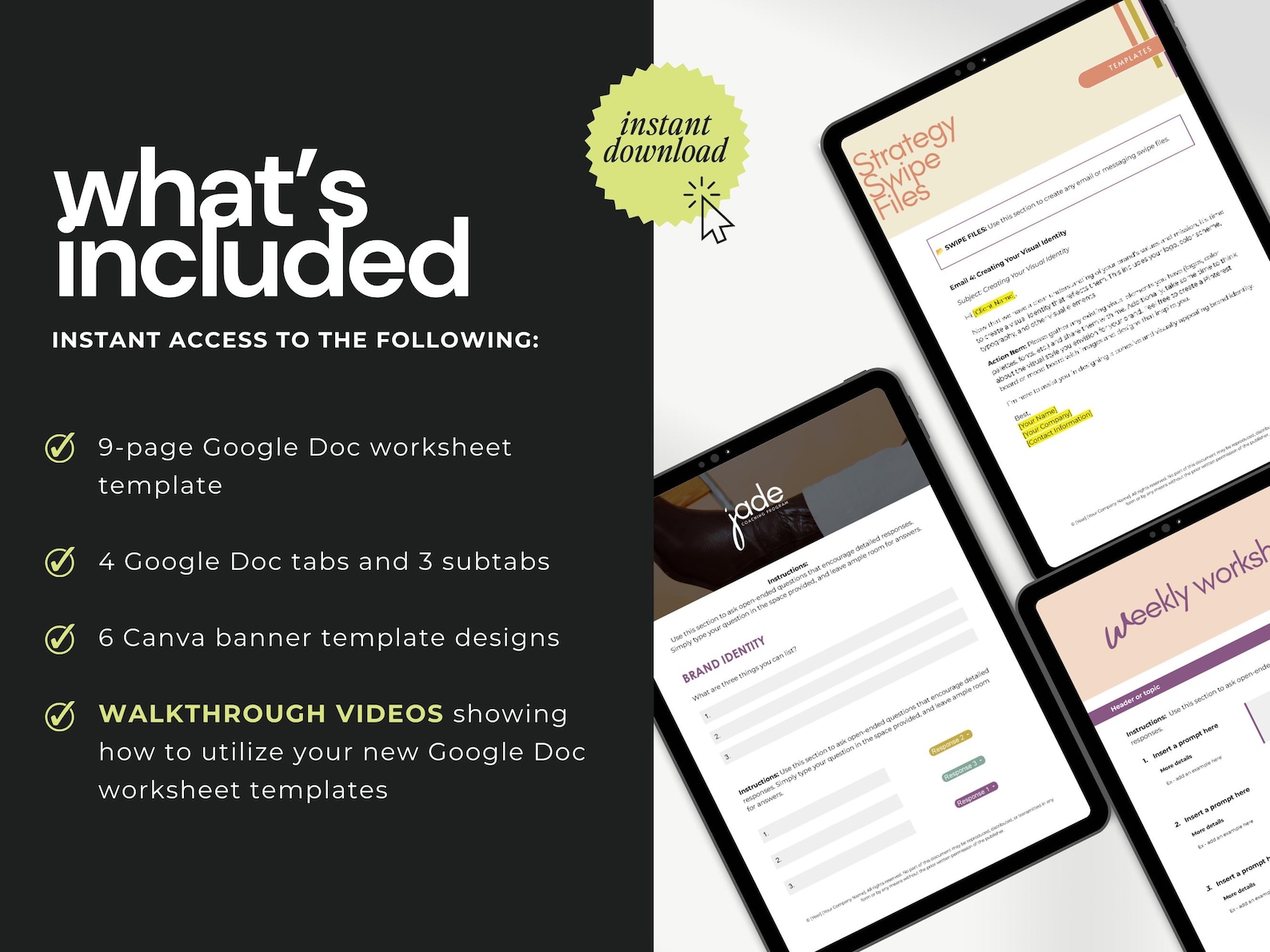 Google Docs Workbook Template | Welcome Packet Template | Course ...