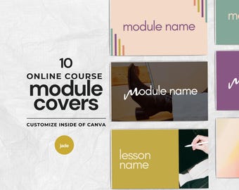 Course Module Cover Template | Online Course Creator | Coaching Templates |  Online Course Template