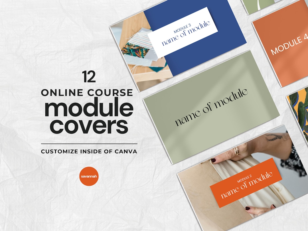 Module Cover Course Template | Online Course Creator | Coaching ...