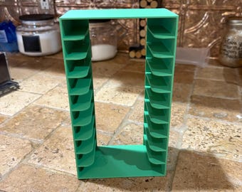 3D Printed Cassette Tape Tower – Retro Audio Organizer, Mixtape Holder – PLA Plastic