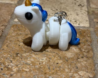 Articulated Unicorn Keychain: 3D Printed Fidget Toy