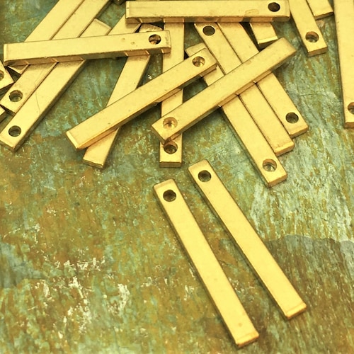 Raw Brass Bar 50 Raw Brass Bars 15x2x1mm A0856 Etsy