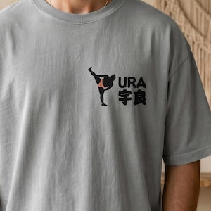 Ura Sumo-tröja med Ukiyo-e-tryck på baksidan, japansk träblocksstil-tröja, japansk sumokonst-tröja, sumobrottning Ura-tröja