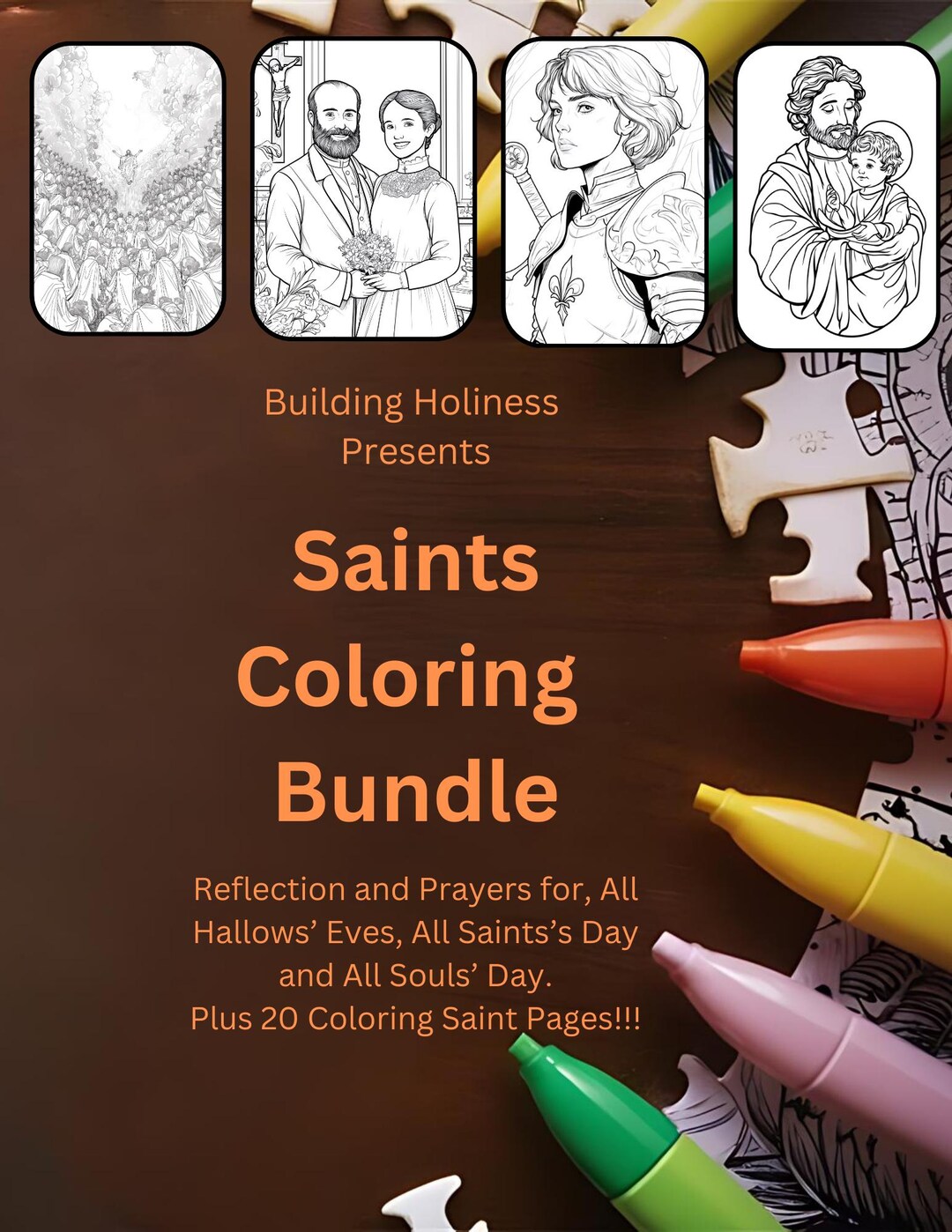 Saints Coloring Bundle - Etsy