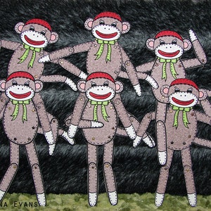 PDF Sock Monkey Sam Paper Doll image 3