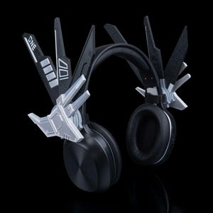 3D Printed Headphone Attachment Accessories For Gamers, Streamers, and Cosplayers Futuristic Mecha Gamer Gift, Robotic AI Style Accessory