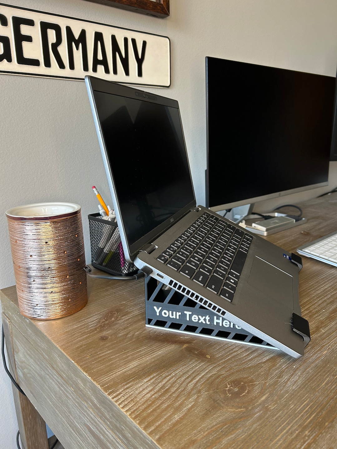 Customizable Laptop Riser, Computer Stand Portable Desk Organizer ...