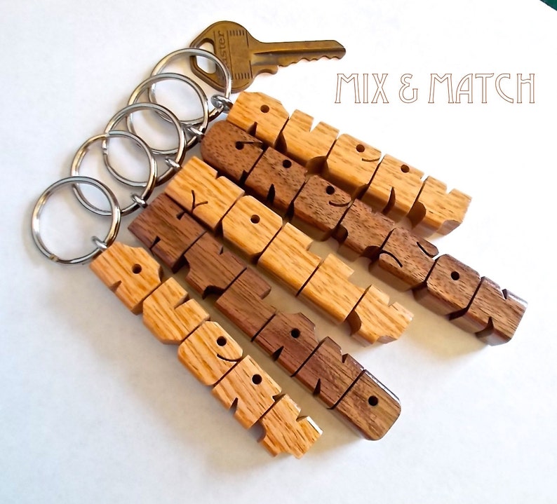 5 NAME SPECIAL Wood Name Keychains Standard Size Carved to Etsy