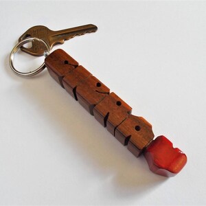 Custom Ipé Wood Name Keychain, Carved to Order image 5