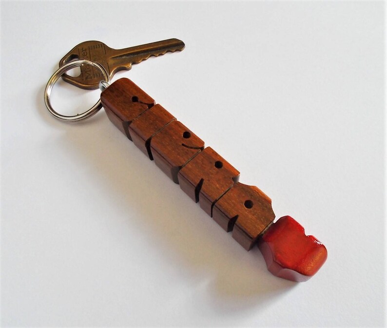 Custom Ipé Wood Name Keychain, Carved to Order image 5