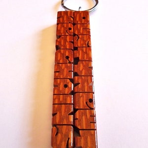 Leopardwood 2-Liner Keychain, Names Custom Carved to Order image 10