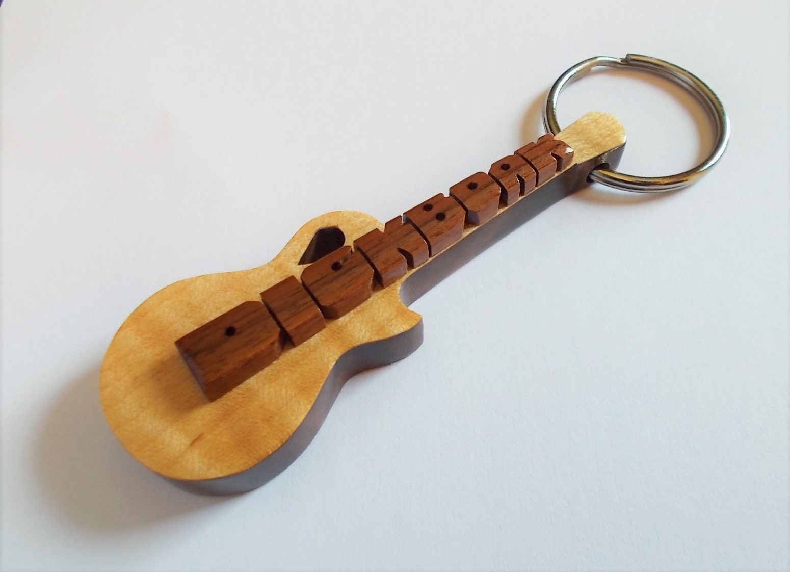 Name on guitar best sale keychain