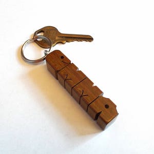 Custom Ipé Wood Name Keychain, Carved to Order image 10