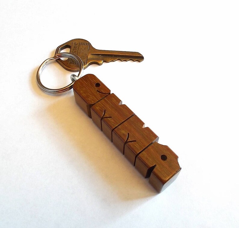 Custom Ipé Wood Name Keychain, Carved to Order image 10