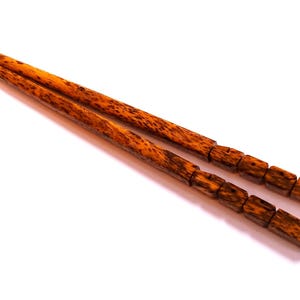 Bocote Wood Name Chopsticks, Personalized, Custom Carved to Order