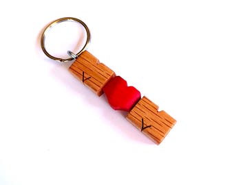MOM Oak Wood Keychain, Ready-Made