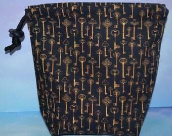 Skeleton Keys Matte Copper Pano Cordão Saco para Dados/RPG/D&D/Jogos de Tabuleiro/Jogos de Mesa/Tarot