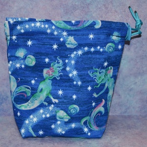 Mermaids Cloth Drawstring Dice Bag for Age of Sigmar/D&D/RPG/Tarot