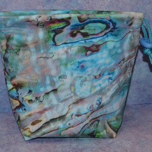Bolsa de tecido com cordão estampado opala para dados/tarô/jogos de cartas/Era de Sigmar/Warhammer 40K/RPG/D&D/Pathfinder