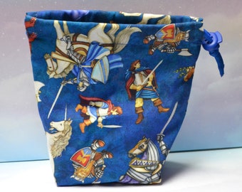 Bolsa de pano com cordão para personagens de RPG de fantasia para dados/D&D/Pathfinder/Tarot//Make Up/Battletech