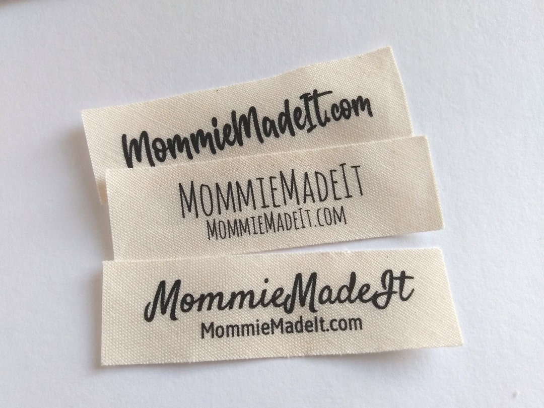 Clothes Labels-organic Cotton Fabric Name Tags-custom Sewing - Etsy