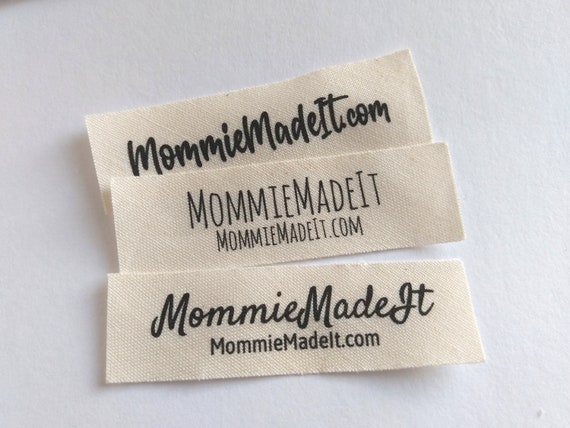 Clothes Labels-organic Cotton Fabric Name Tags-custom Sewing Labels Made to  Order-20 Labels With Two Lines of Text 