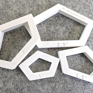 English Paper Piecing EPP Crown Hexagon Third Template Forms