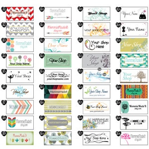 Clothing Labels Custom Labels Fabric Labels Sew-On Free Customization Using Any Premade Design Shown image 2