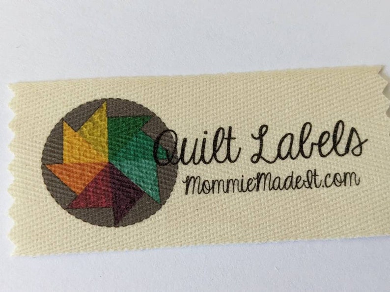 Large Organic Cotton Quilting Size Twill Tape Labels Etsy